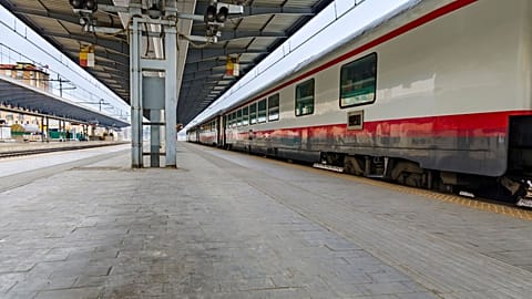 Mestre railway station in Venice, Italy.