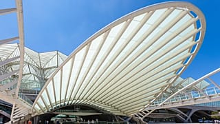 Gare do Oriente em Lisboa, Portugal.
