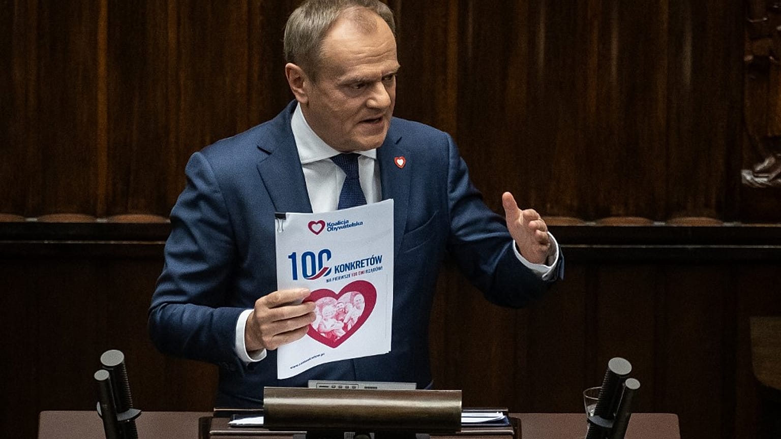 Il nuovo primo ministro della Polonia Donald Tusk