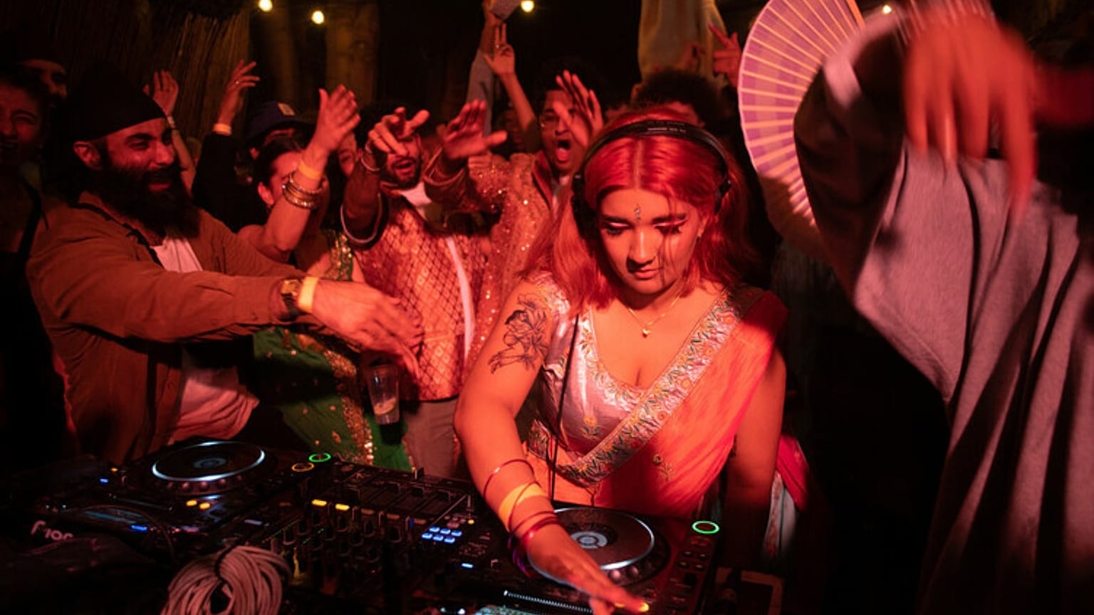 Gracie T DJs at the Daytimers Boiler Room, Colour Factory, Hackney, London, August 5, 2021.