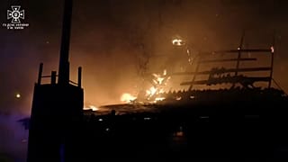 Службы безопасности Киева ликвидируют последствыия ночного обстрела
