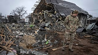 Orosz rakétacsapásban elpusztult ház