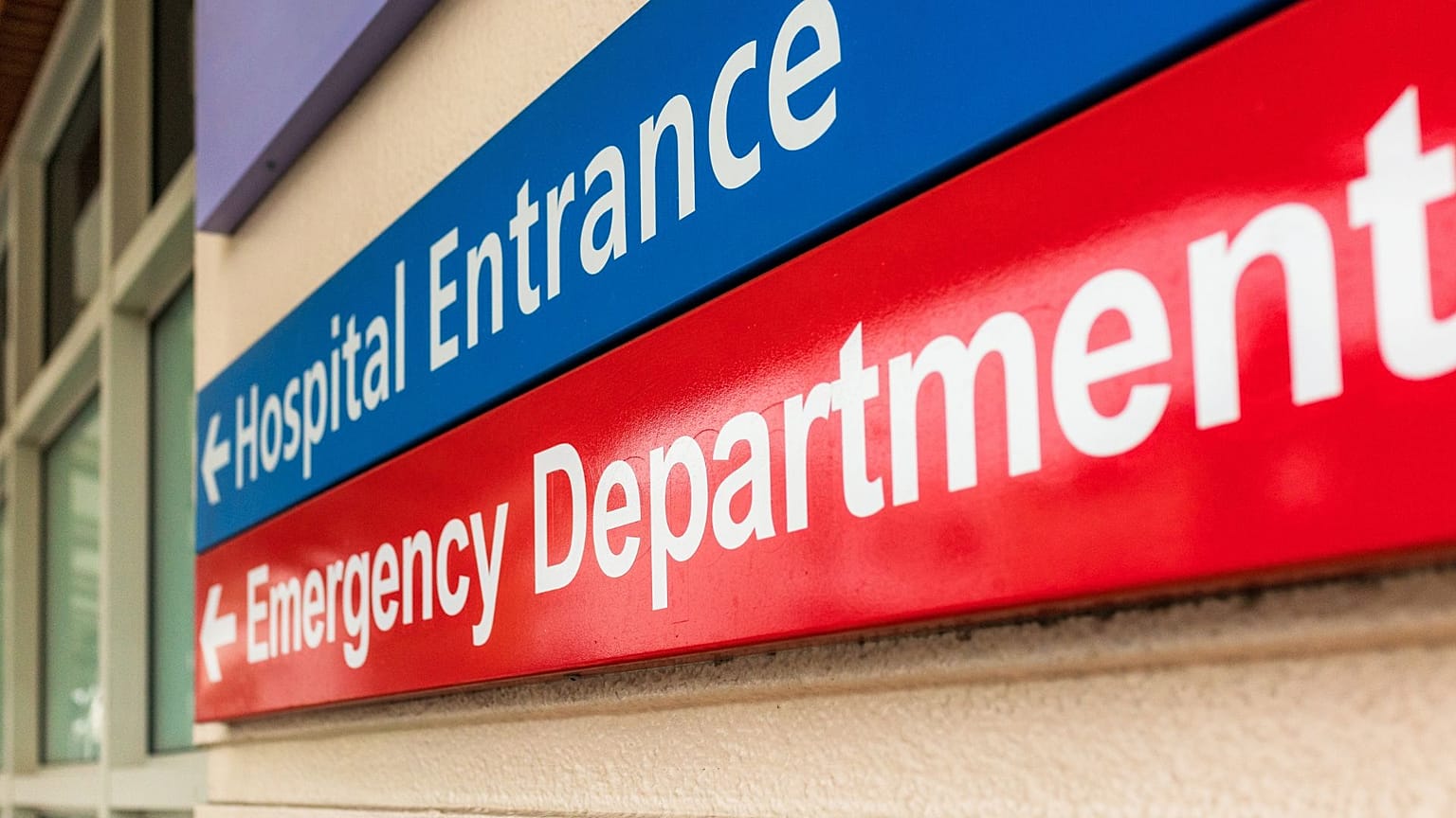 Un panneau d'hôpital.