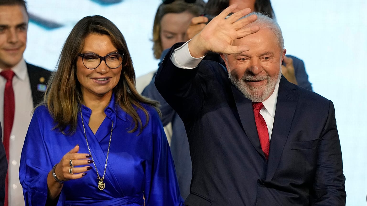 لولا دا سيلفا وزوجته