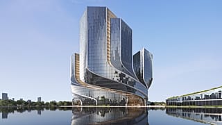 Artists impression. A vision of the future for Tencent's new headquarters.