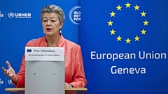 Η Επίτροπος Εσωτερικών Υποθέσεων της ΕΕ Ίλβα Γιοχάνσον (φωτογραφία αρχείου)