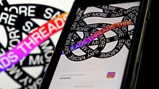 This photo, taken in New York, Thursday, July 6, 2023, shows Meta's new app Threads. 