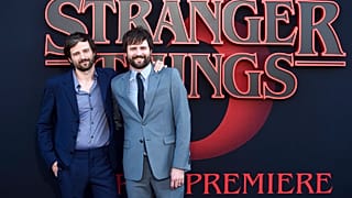 US director Matt Duffer and US producer Ross Duffer attend "Stranger Things" premiere in London.