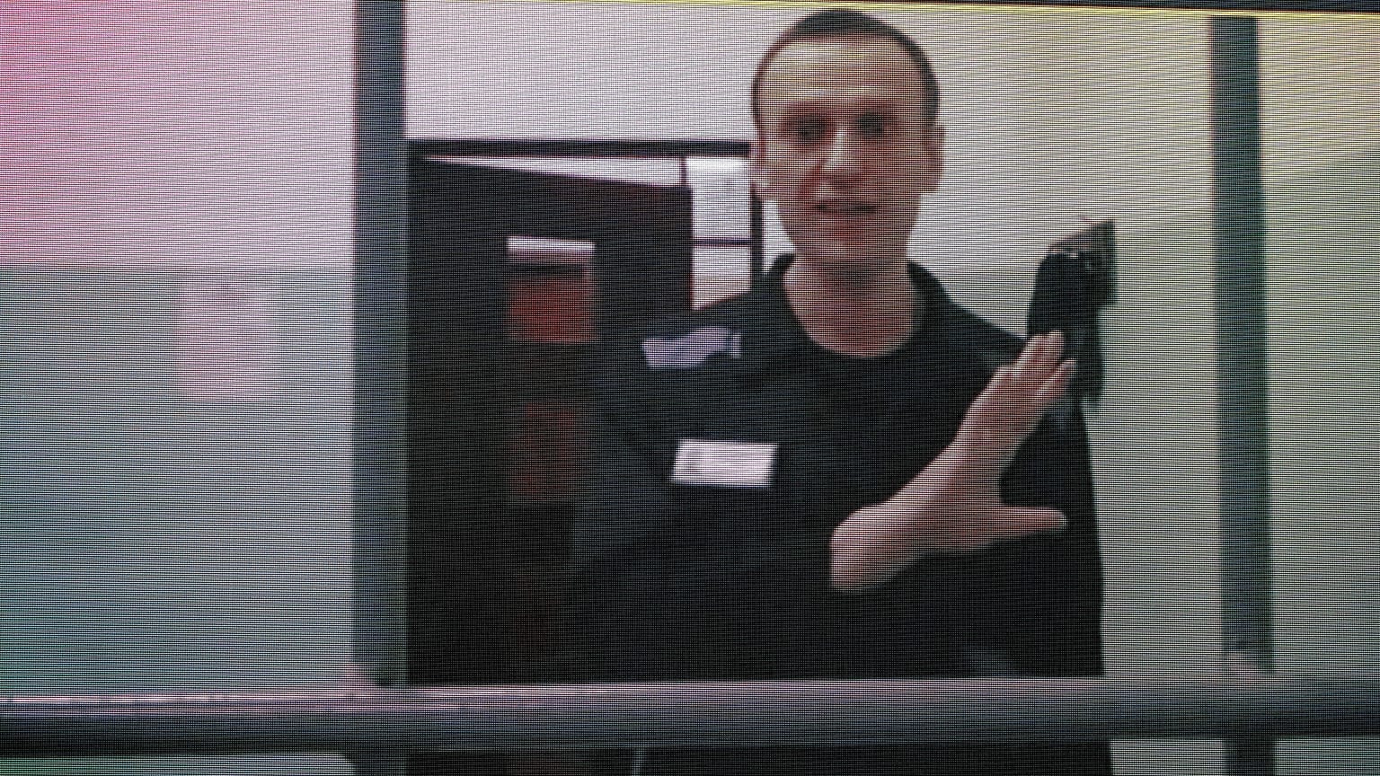 Navalnij egy meghallgatáson, 2023. augusztus 23-án