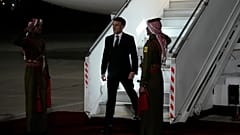 ماكرون خلال زيارة سابقة لعمّان