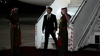 ماكرون خلال زيارة سابقة لعمّان