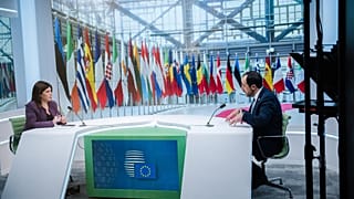 Η Μαρία Ψαρά με τον Νίο Χριστοδουλίδη