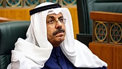 Scheich Ahmad al-Nawaf al-Sabah nimmt an einer Parlamentssitzung in der Nationalversammlung in Kuwait-Stadt im November teil