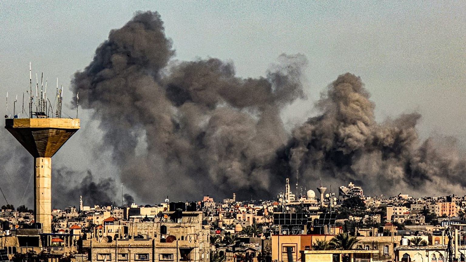 Un bombardeo en Gaza