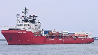 Migránsok tengeri mentését végző hajó a Földközi-tengeren 2023. augusztus 28-án – képünk illusztráció.