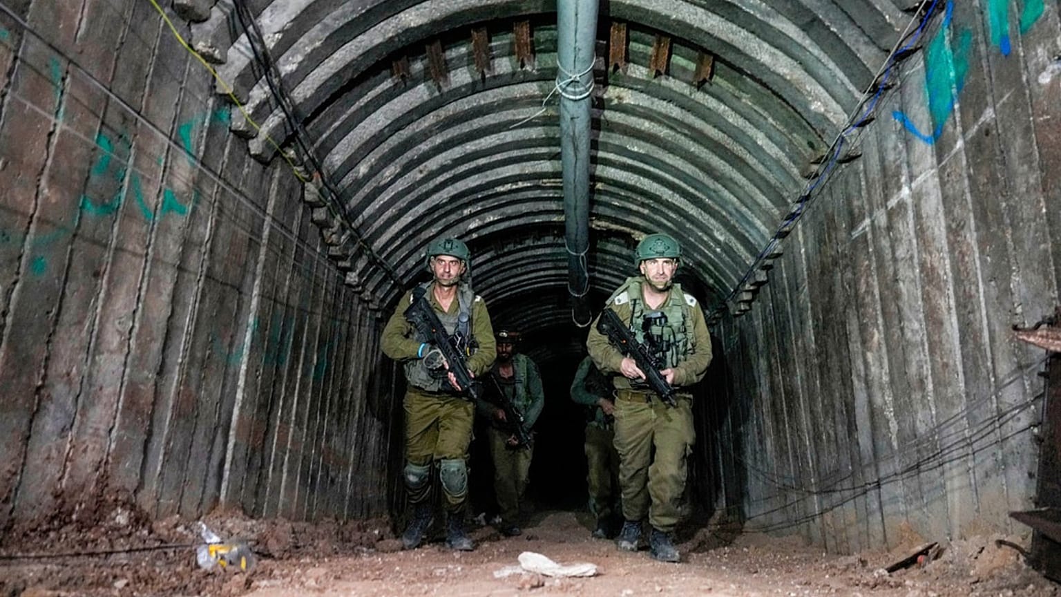 a tunnel near the Erez crossing