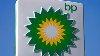 A BP logo is seen at a petrol station in London, Tuesday, March 8, 2022. 