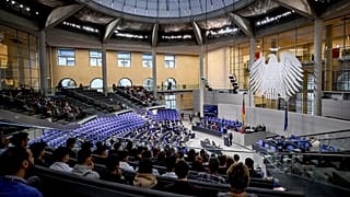 Deutscher Bundestag in Berlin.