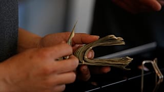 File photo of someone counting money