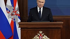 Wladimir Putin am Rednerpult