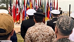 US-Verteidigungsminister Lloyd Austin hält eine Rede in Bahrain