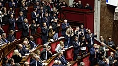 La Asamblea Nacional francesa durante la votación
