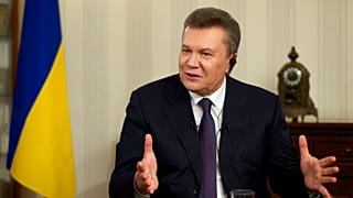 Víktor Yanukóvich tras ser destituido como presidente ucraniano en 2014.