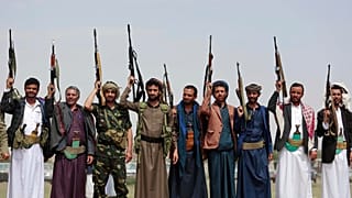 Yemen'deki Husi savaşçılar (arşiv)