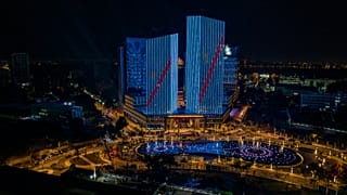 Vue aérienne du nouveau centre financier de Kinshasa