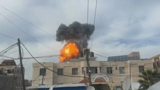 غارة إسرائيلية على مدينة رفح