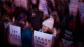Tüntetés a gázai tűzszünetért