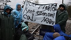 گروهی از پناهجویان ایرانی در یونان