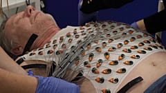 The ECGI vest uses 256 sensors to give doctors a large amount of electrical information in just 5 minutes.