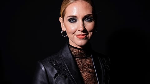 Chiara Ferragni in a fashion show in Paris