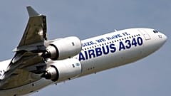 Airbus A340 auf dem Pariser Luftfahrtsalon. 14. Juni 2003 
