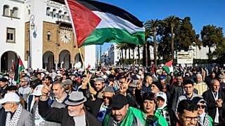 التظاهرة في المغرب