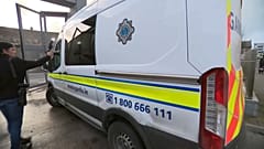 Gefangenentransport im irischen Limerick am 23.12.23
