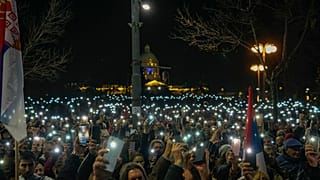 A december 24-i tüntetés Belgrádban