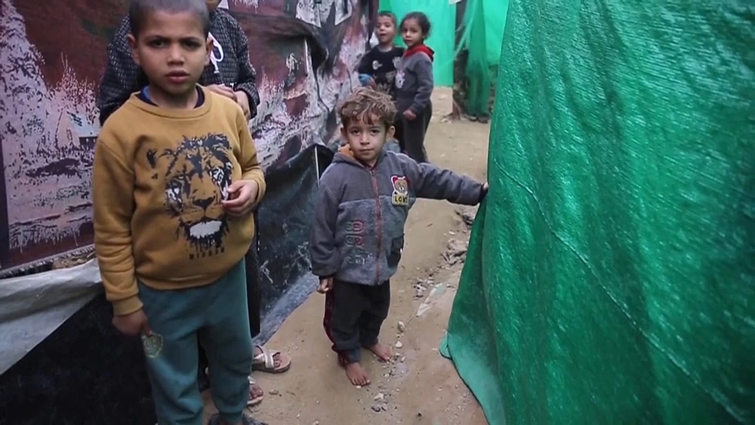 Kälte und Regen im Flüchtlingslager in Gaza.