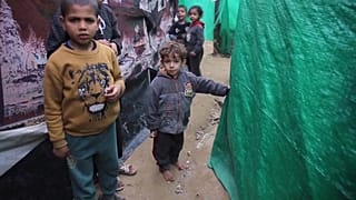 Kälte und Regen im Flüchtlingslager in Gaza.