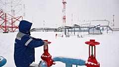 A view taken earlier in December shows the grounds of a fuel tank farm of Russia's oil pipeline giant Transnef