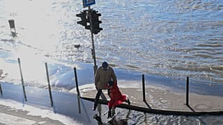 A Duna Budapestnél 2023. december 27-én