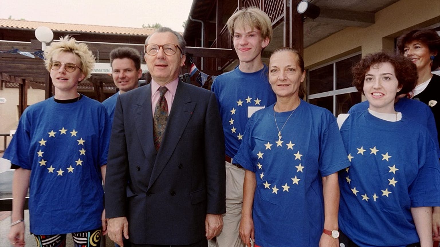 Foto de archivo de Jacques Delors en Francia en 1992