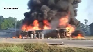 انفجار شاحنة صهريج في ليبيريا 