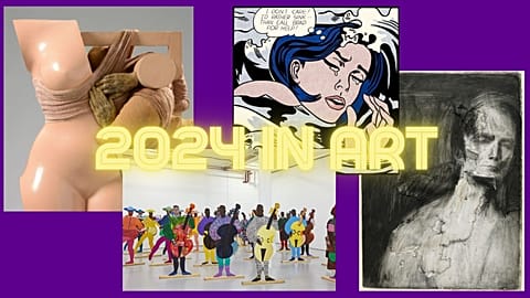 Γλυπτό του Anu Põder, 'Drowning Girl' του Roy Litchenstein, 'Naming the Money' της Lubaina Himid, Σχέδιο με κάρβουνο του Frank Auerbach