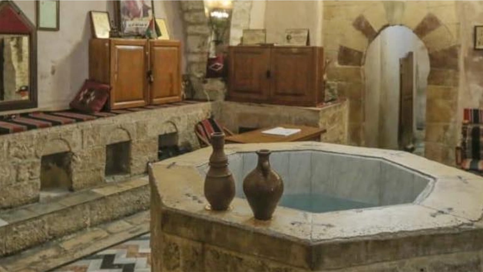 صورة من حمام السمرا مأخوذة من صفحة وزارة الثقافة الفلسطينية على فيسبوك 
