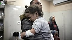 Palestinians wounded in the Israeli bombardment of the Gaza Strip receive treatment at the Nasser hospital in Khan Younis, Southern Gaza Strip, Sunday, Dec. 31, 2023.