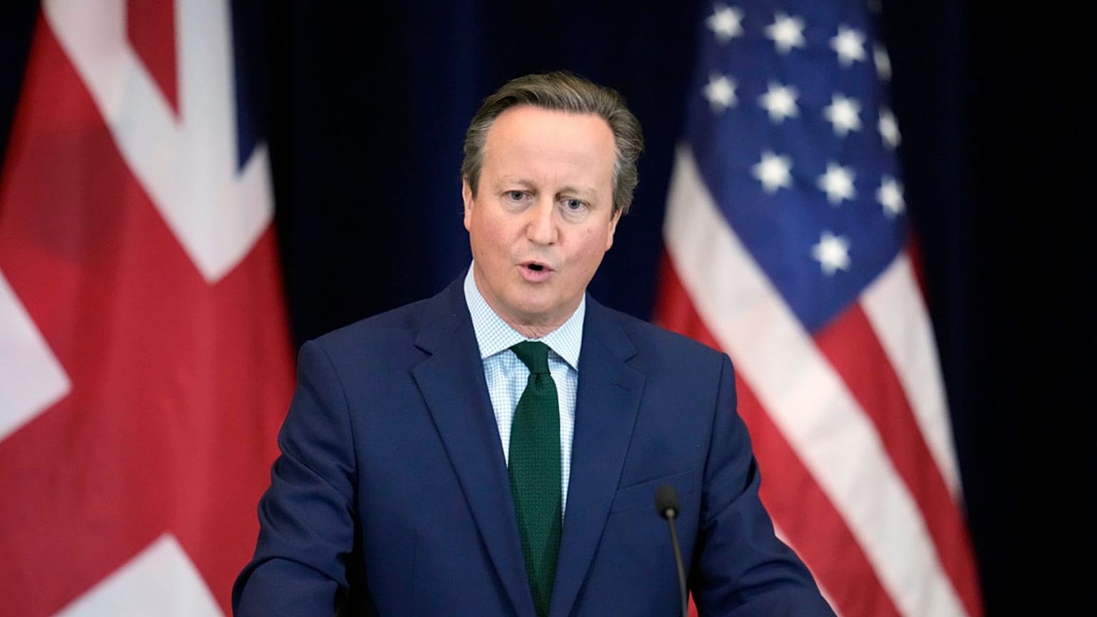 British Foreign Secretary David Cameron