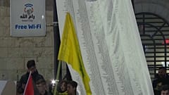 الفلسطينيون يتظاهرون في رام الله تضامنا مع غزة. 2024/01/01