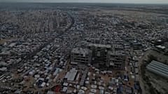 الخيام في مدينة رفح